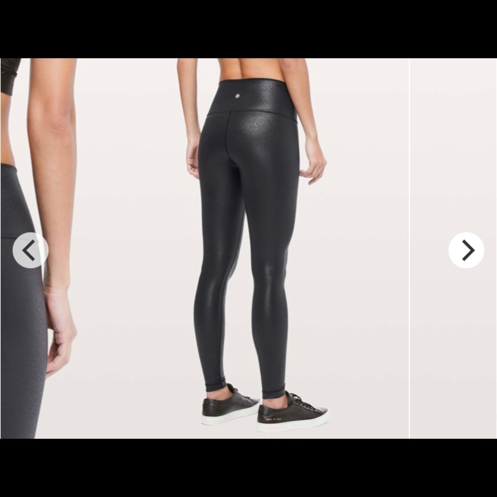 Lululemon foil wunder under leggings